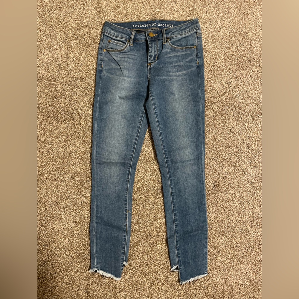 Article of Society Cropped Skinny Jeans
